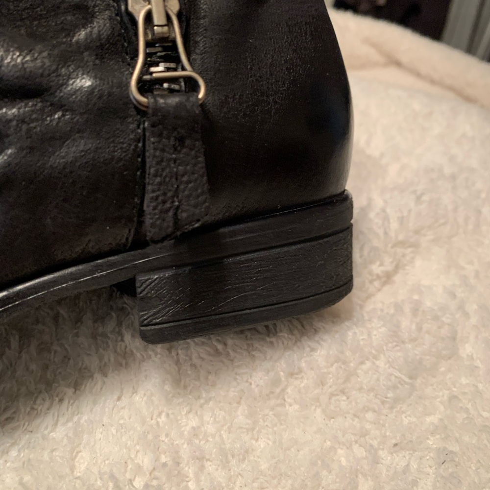 Miz Mooz Textured Black Ankle Booties - Picture 13 of 13